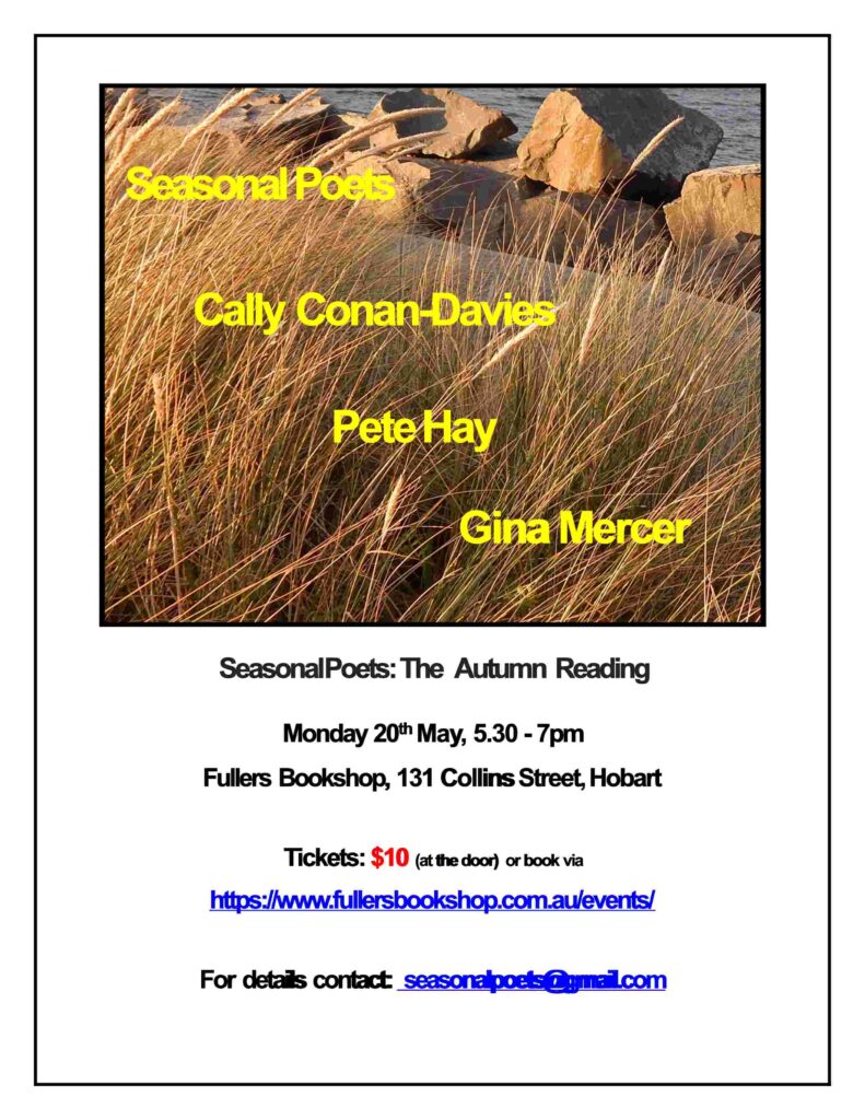 Autumn Seasonal Poets Hobart 2024