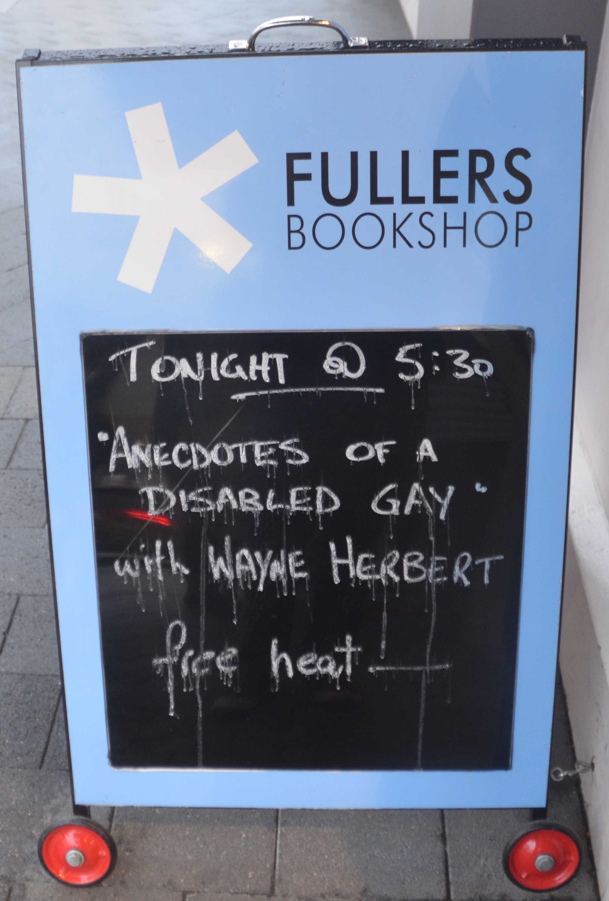 bookshop talk with Wayne Herbert