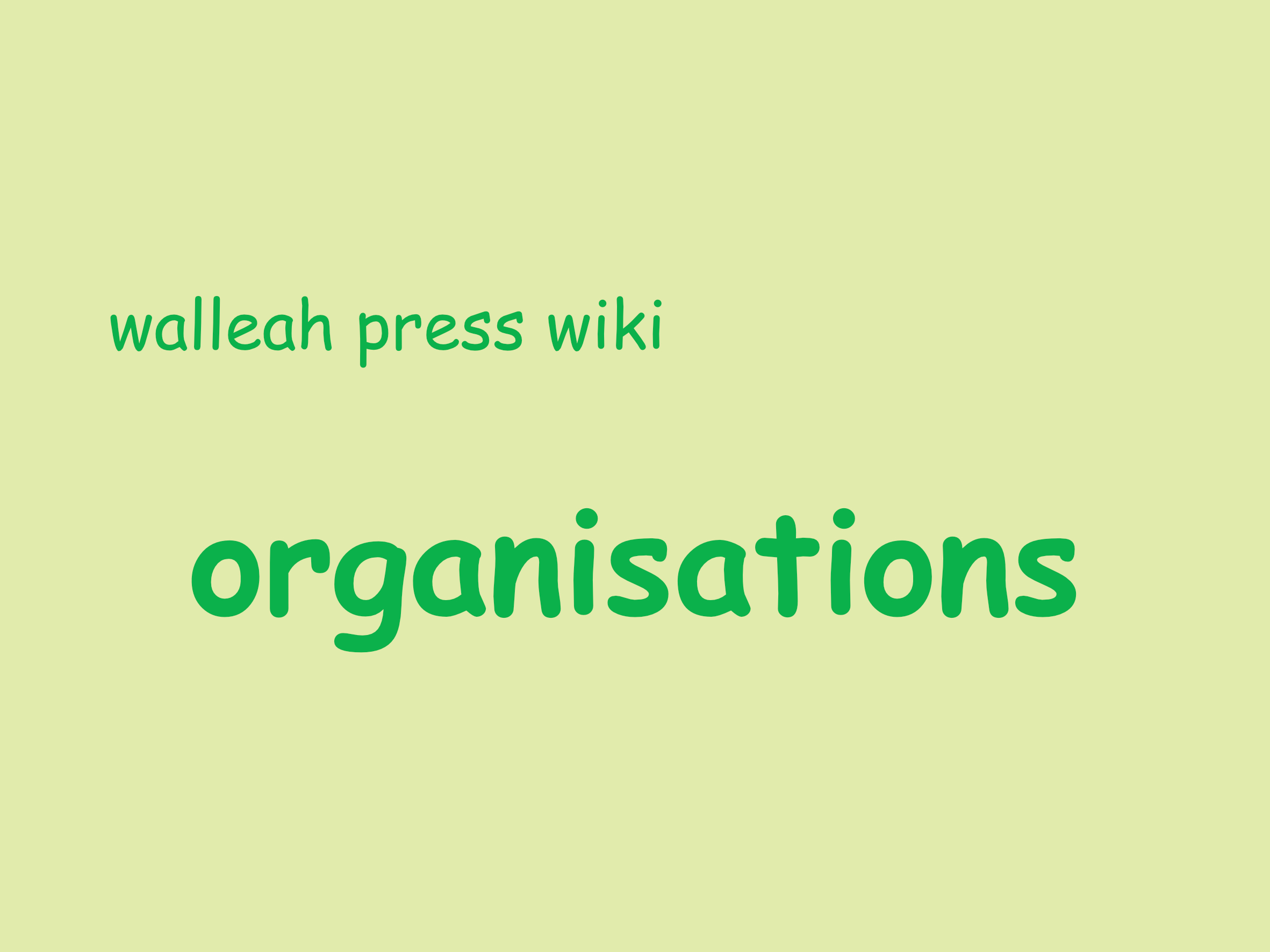 wiki publishers